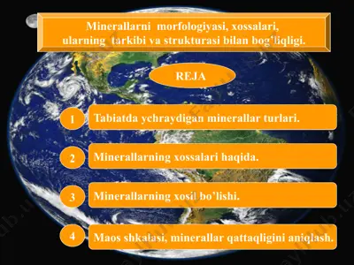 minerallar — PPTX