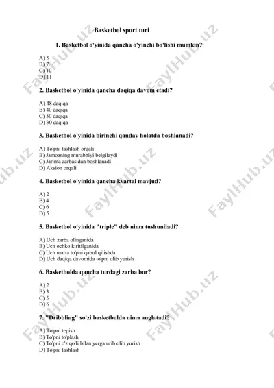 basketbol sport turi — DOCX