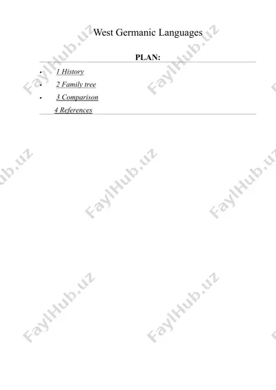 west germanic languages — DOC