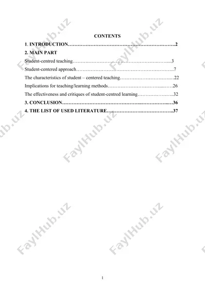 student-centred teaching — DOC