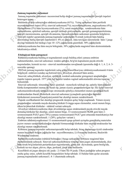 jumsaq toqımalar sarkomasi — DOC