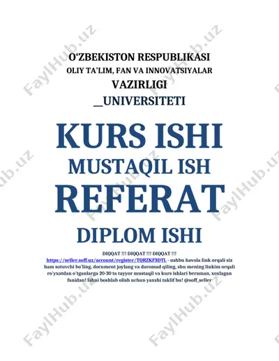 kichik guruhlarda rivojlanishi va jipslashishi muamosi — DOC