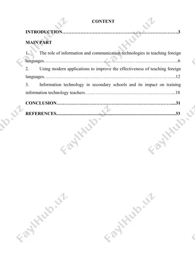 the role of information and communication technologies in teaching foreign languages — DOC