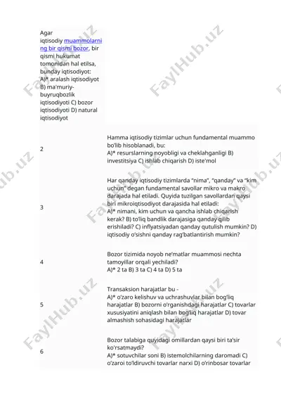 iqtisodiy muammolar — DOC