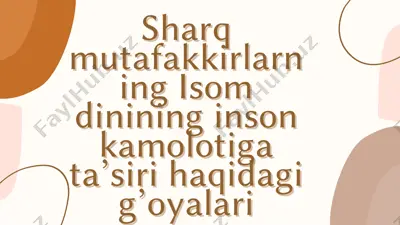 sharq mutafakkirlari — PDF