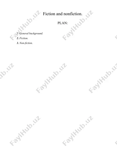 fiction and nonfiction — DOC
