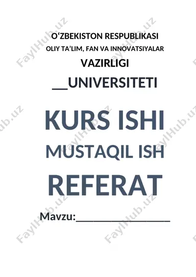 oila tarbiyasining mazmun va mohiyati — DOC