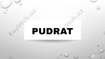 pudrat shartnomasi — PPTX