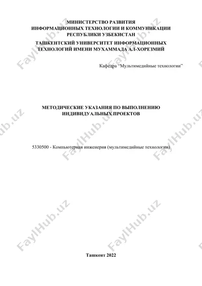 методические указания по выполнению индивидуальных проектов — DOC
