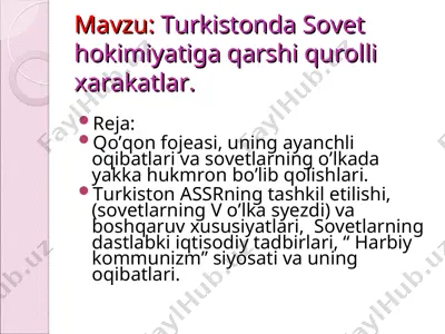 qo’qon fojeasi — PPT