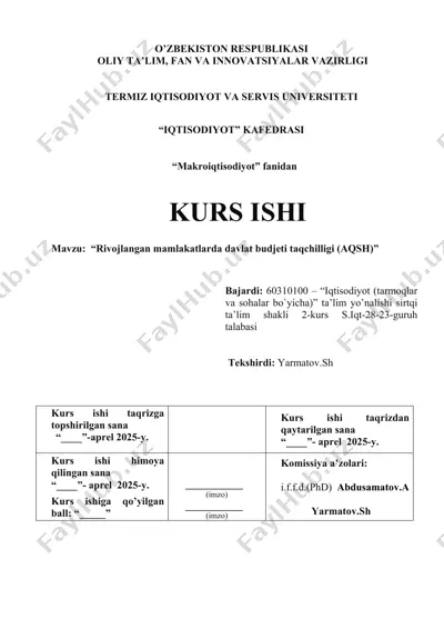 rivojlangan mamlakatlarda davlat budjeti taqchilligi (aqsh)”.docx — DOCX