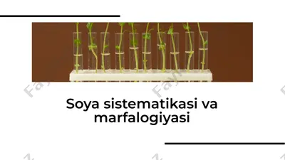 soya sistematikasi va marfalogiyasi — PDF