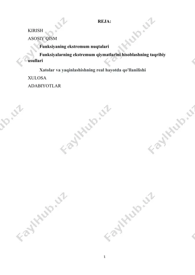 matematika fanining rivojlanishi va yangilanishi 2020-yilda — DOCX