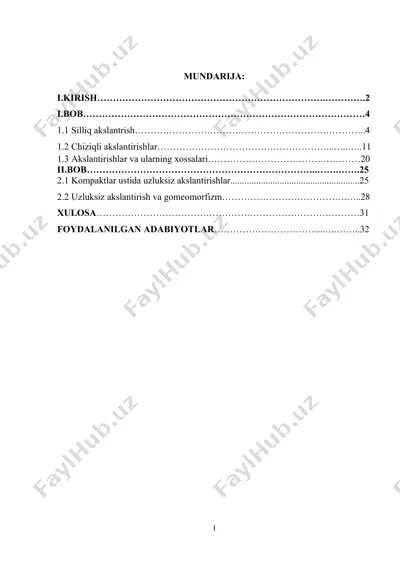 matematika fanining rivojlanishi va ahamiyati — DOC
