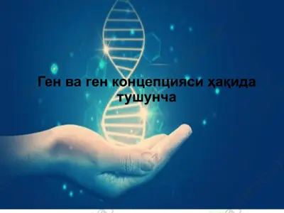 ген ва ген концепцияси — PPTX