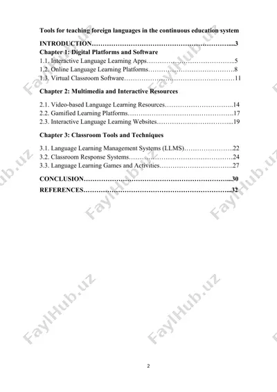 tools for teaching foreign languages in the continuous education system — DOC