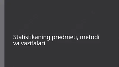 statistika — PPTX