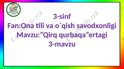 qirqqurbaqa ertagi — PPTX