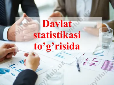 davlat statistikasi to’g’risida — PPTX