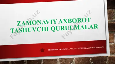 zamonaviy axborot tashuvchi qurilmalar — PPTX