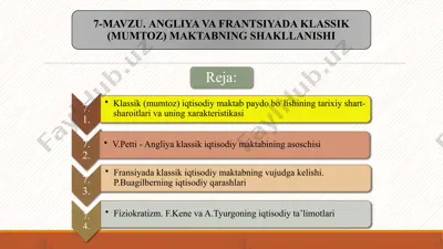 iqtisodiy ta’limotlar tarixi — PPTX