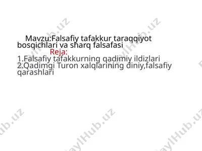 falsafiy ta'akkurtar to'qqizish uslubi — PPTX