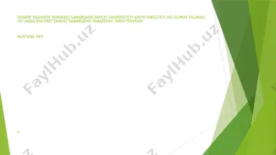bibixonim madrasasi — PPTX