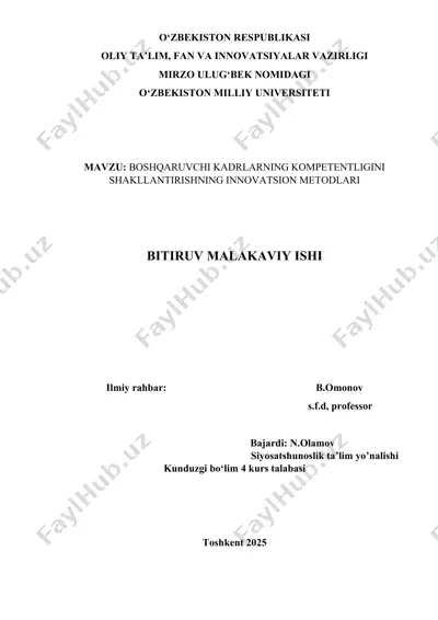 bitiruv malakaviy ishi — DOCX