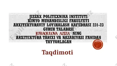 ispaniya arxitekturasi — PPTX