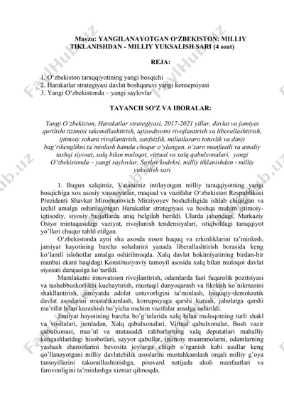 harakatlar strategiyasi davlat boshqaruvi yangi konsepsiyasi — DOC