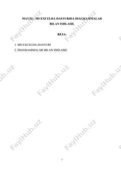 ms excelda dasturlar bilan ishlash — DOCX