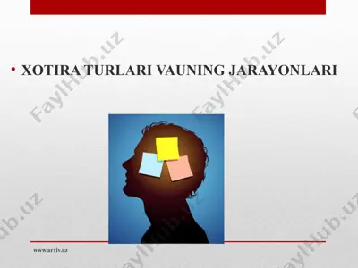 xotira turlari vauning jarayonlari — PPTX
