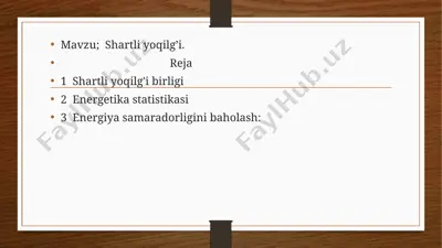 shartliyoqilg’i — PPTX