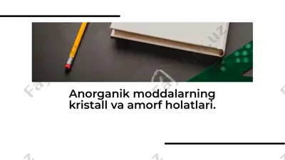 anorganik moddalar — PDF