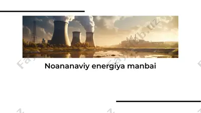 noananaviy energiya manbai — PDF