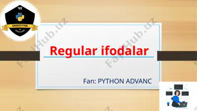 regular ifodalar — PPTX