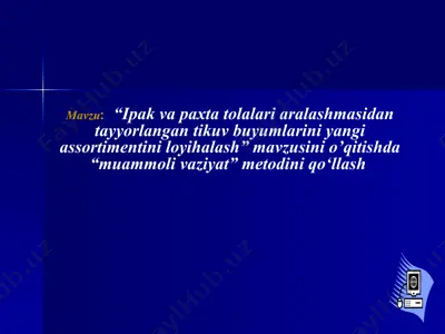 tikuv buyumlari — PPT