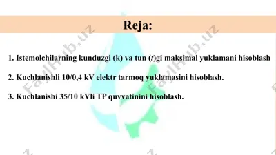 elektr ta'minot uslubi — PPTX