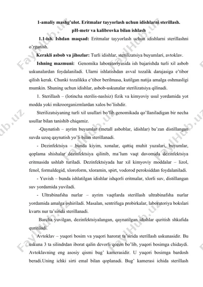 sterillash usullari — DOCX