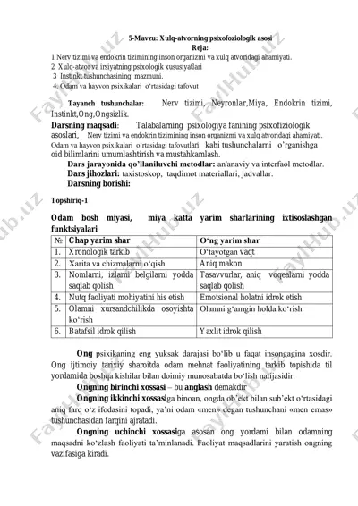 xulq-atvorning psixofoziologik asosi — PDF