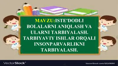 iqtidorli bolalar — PPT