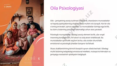 oila psixologiyasi — PPTX