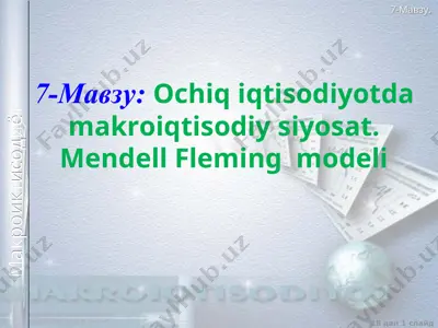 mendell fleming modeli — PPT