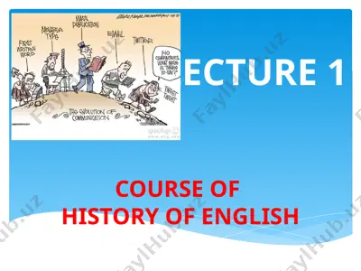 course of history of english — PPTX