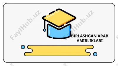 birlashgan arab amirliklari — PPTX