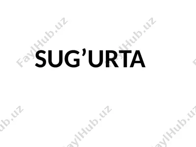 sug’urta — PPTX