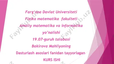 c# dasturlash tilida helpprovider komponentasi yordamida dasturlar yaratish — PPTX