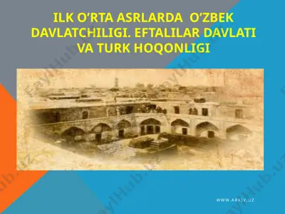 o‘zbek davlatchiligi va turk hoqonligi — PPTX