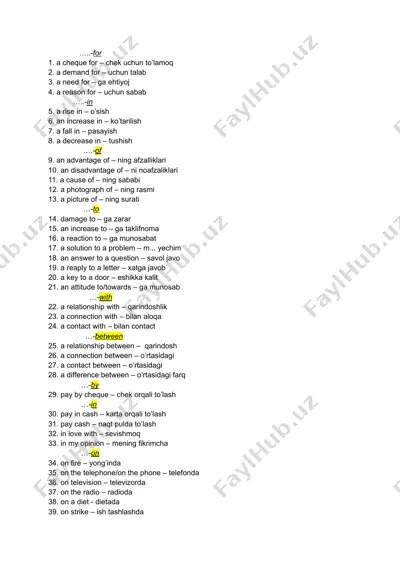 phrases for expressing relationships and connections in english — PDF