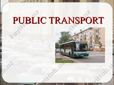 public transport — PPT